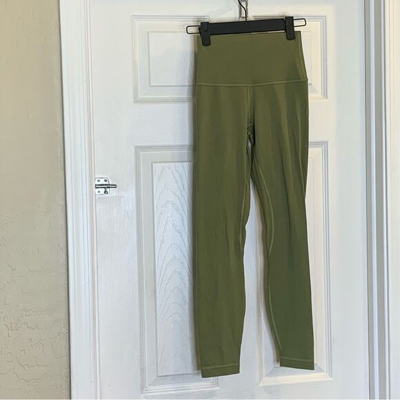 Lululemon Align High-Rise Pant 25" Bronze Green Size 2 - Picture 3 of 8